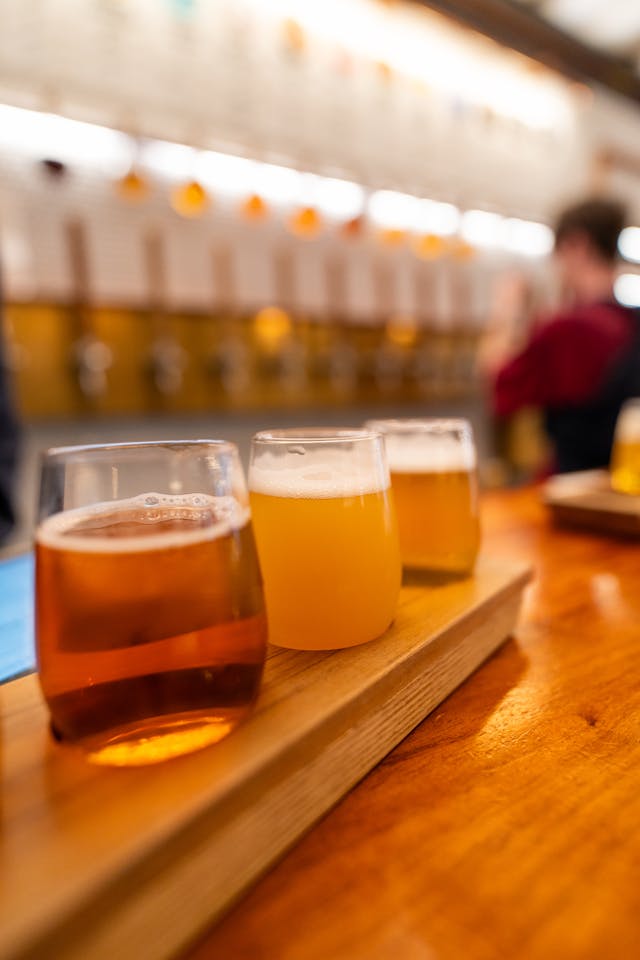 A tasting flight ready for rating